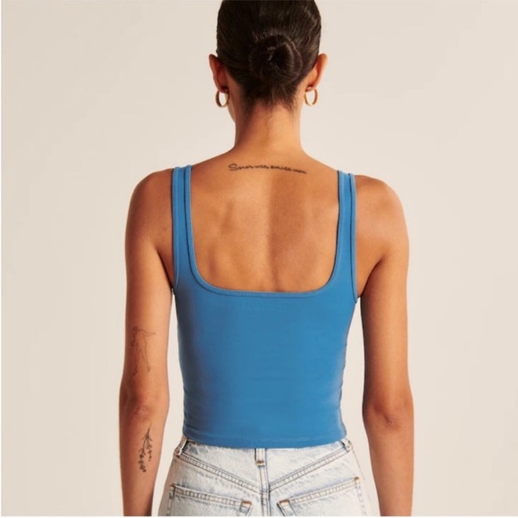 Abercrombie & Fitch Seamless Fabric Corset Squareneck Tank, Size XS - Picture 4 of 9